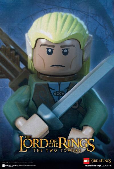 Lego Lord of the Rings the Two Towers Poster