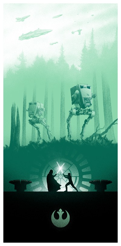 Marko Manev Star Wars Triptych poster Return of the Jedi