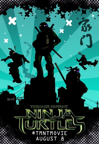 TMNT Street Art Posters Mike-Johnston