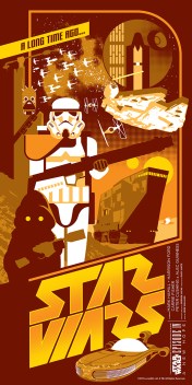 Star Wars A New Hope Poster by Mark&nbsp;Daniels