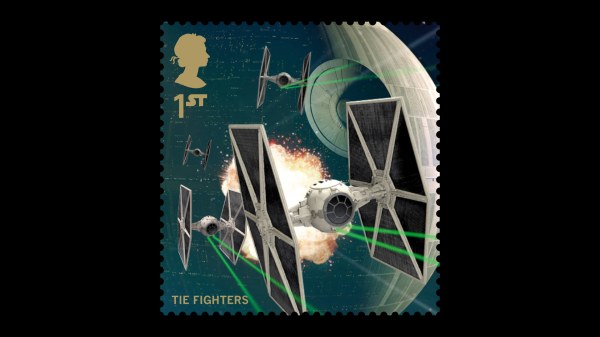 Star Wars UK Stamp #17 Tie Fighters