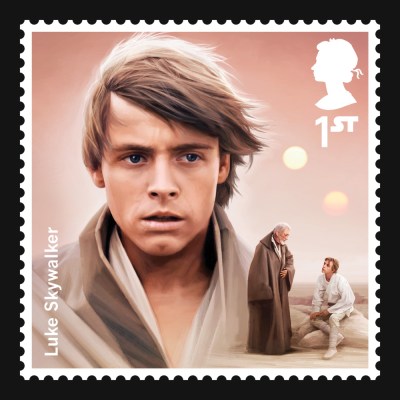 Star Wars UK Stamp #9 Luke Skywalker