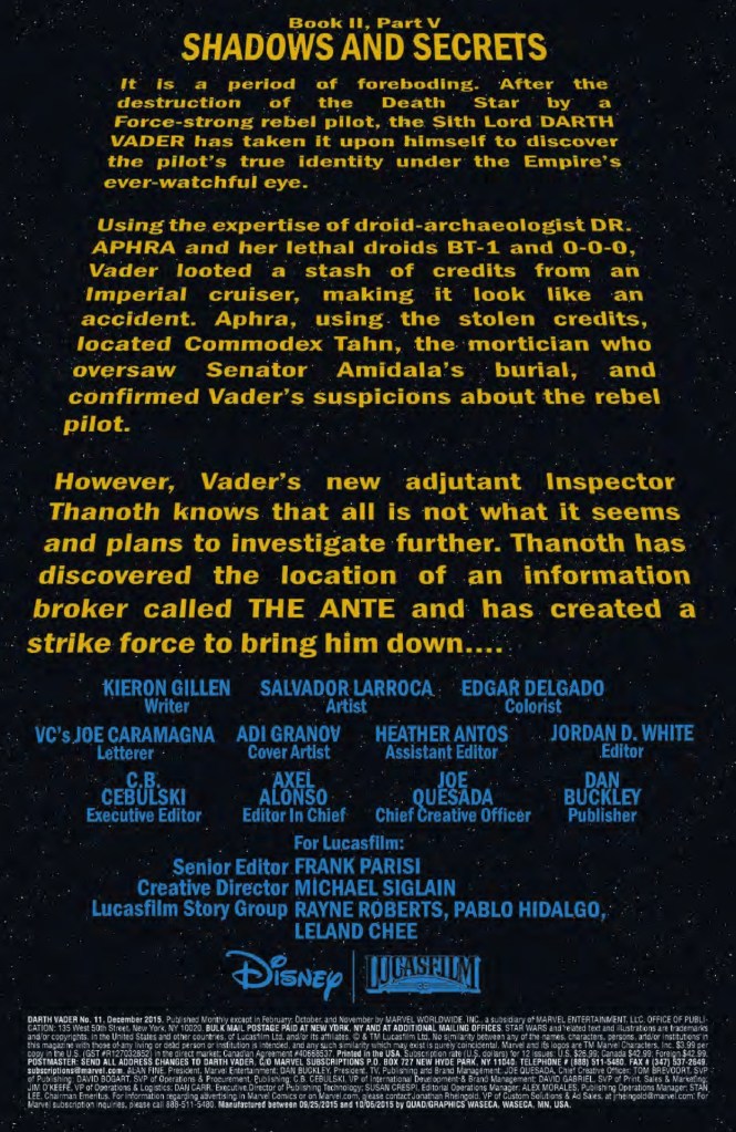 Darth Vader #11 Page 1