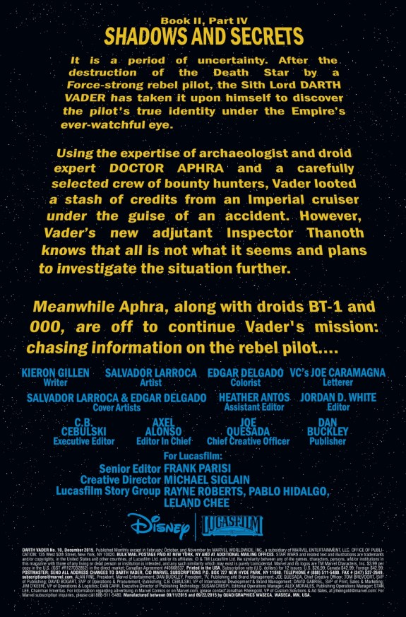 Star Wars Darth Vader #10 Page A