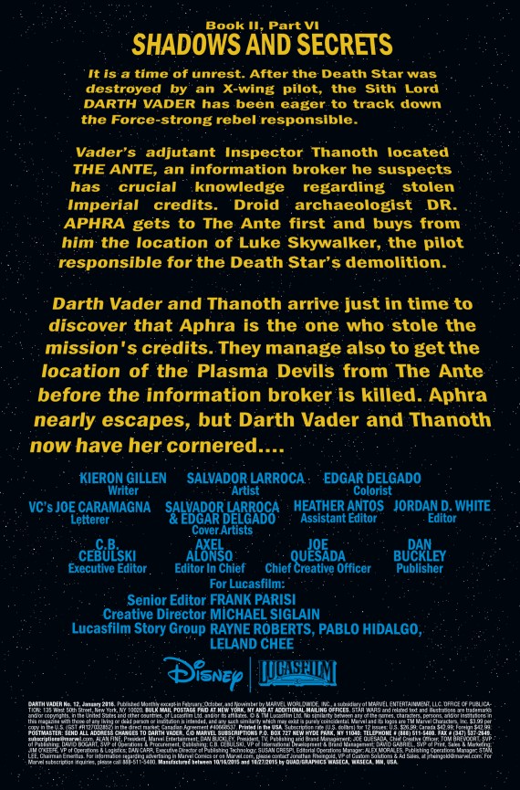 Star Wars Darth Vader #12 Page 1