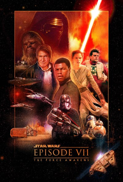Star Wars Force Awakens Poster Paul Shipper G