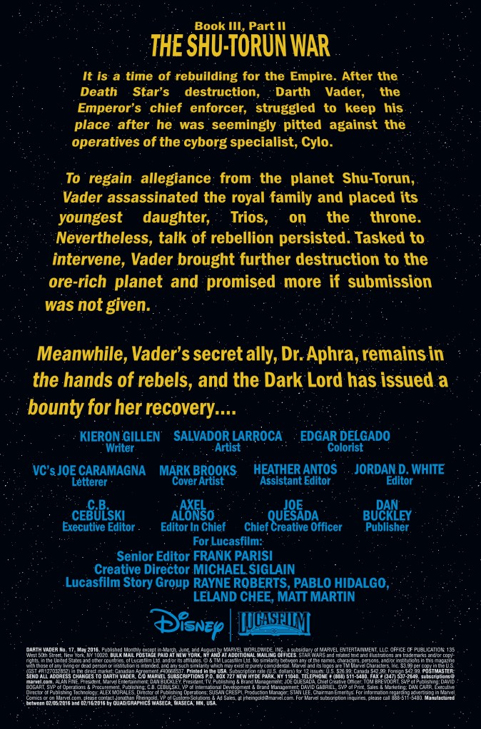 Darth Vader #17 Page 1