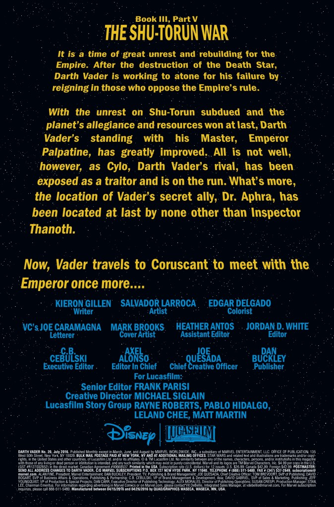 Darth Vader #20 Page 1