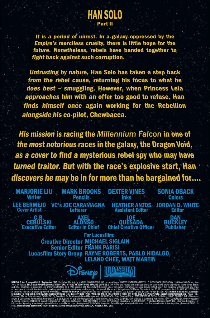 Star Wars Han Solo #2 Cover Page #1